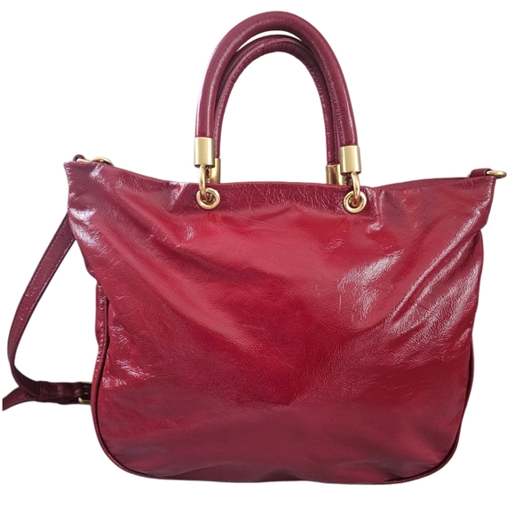 Marc Jacobs Red Patent Leather Two Way Too Hot To Handle Bag - Picture 6 of 14